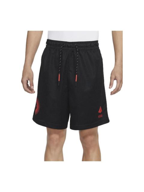 Nike Nike Solid Color Drawstring Casual Sports Breathable Shorts Black DA6703-010