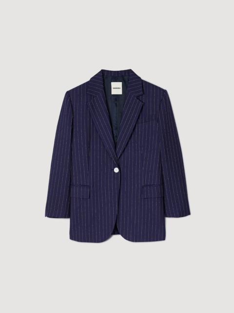Sandro Striped suit jacket