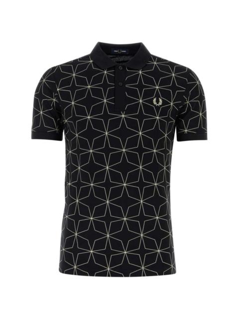 Fred Perry geometric-print polo shirt