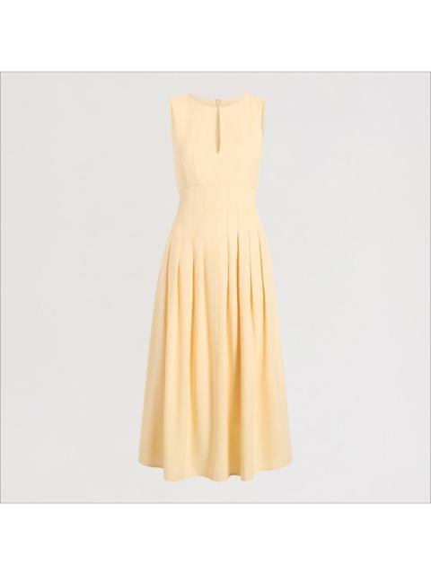 Sam Edelman Pin Tuck Solid Midi Dress