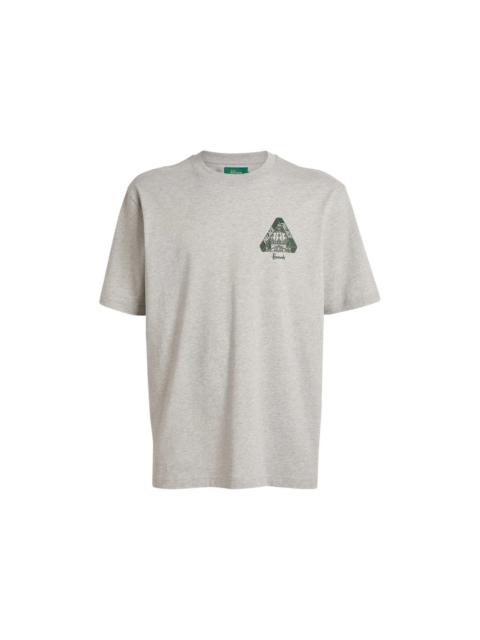 PALACE Palace x Harrods Logo T-shirt Grey
