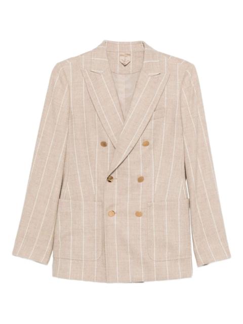 Max Mara striped double-breasted blazer