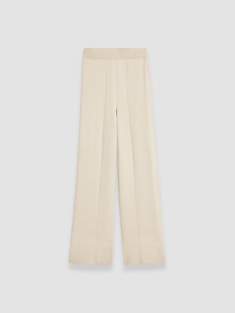 Grid Viscose Knitted Trousers