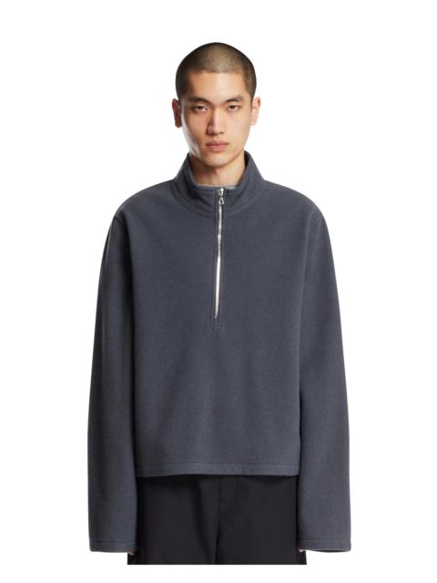 RIER Gray Wool Fleece Sweater