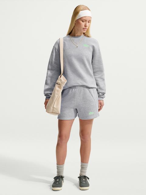 Nike Nike Studio Fleece Medium Weight "Graphic Pack" Women's Mid-Rise "Nike Athletic Department" Shorts