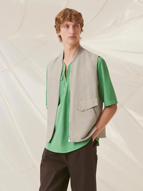 Hermès Zipped sleeveless vest
