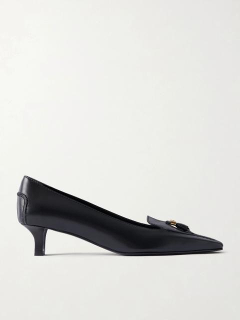 Tod's Logo-detailed leather pumps Black