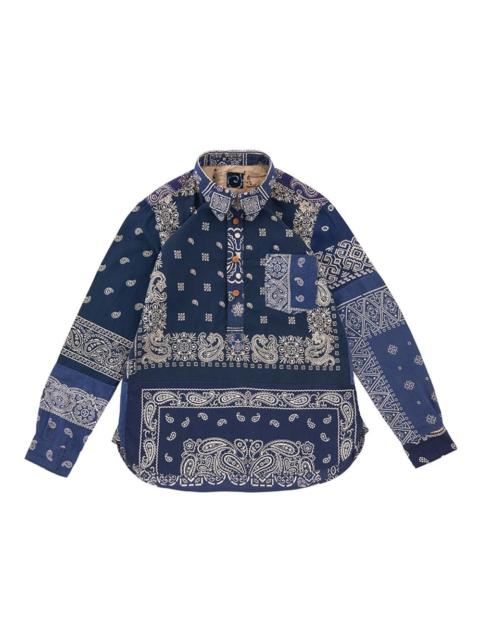visvim 1910 SHIRT P.O. (VT BANDANA) W NAVY