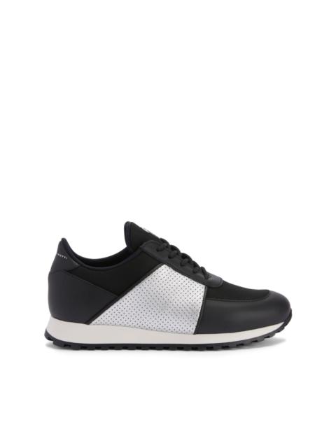 Jimi panelled leather sneakers