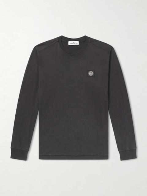 Stone Island Logo-Appliquéd Cotton-Jersey T-Shirt