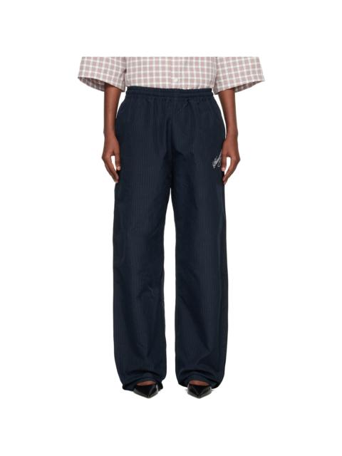 WILLY CHAVARRIA Navy Ruff Rider Track Pants