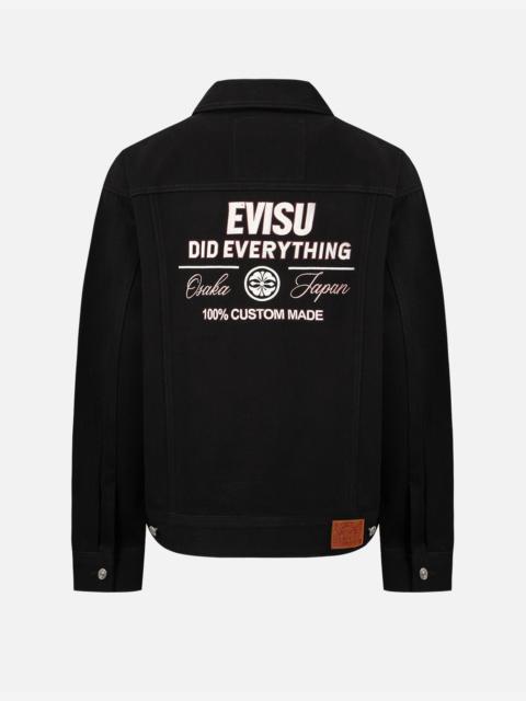 EVISU SEAGULL EMBROIDERY DENIM JACKET