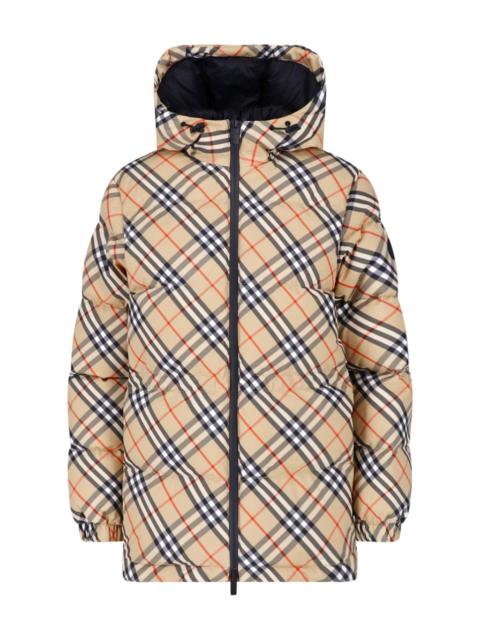 Burberry HOODED DOWN JACKET "CHECK"