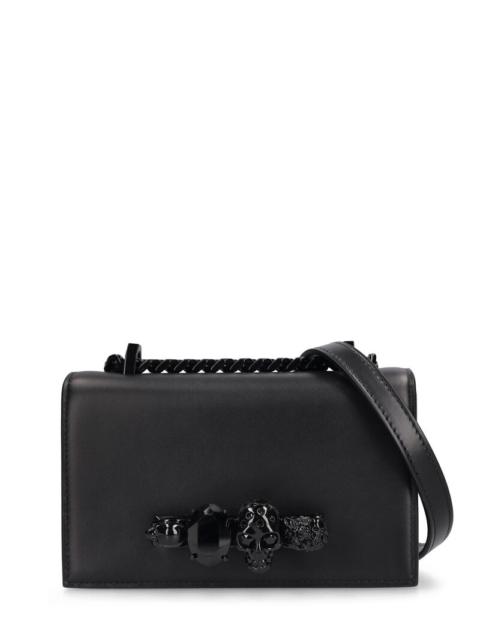 Alexander McQueen Mini Jewelled leather satchel bag