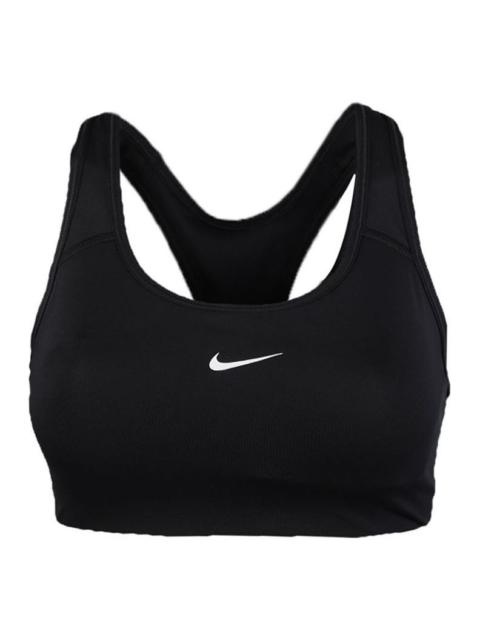 Nike (WMNS) Nike Swoosh Medium-Support 1-Piece Pad Sports Bra 'Black' BV3637-010