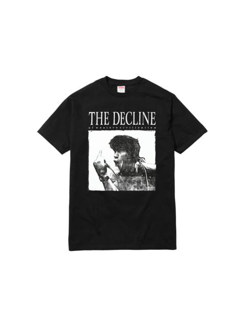 Supreme 대 Decline 의 서쪽 문명 T-Shirt '블랙 이름 *