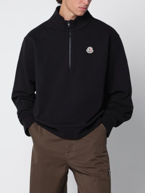 Moncler Black half-zip sweatshirt