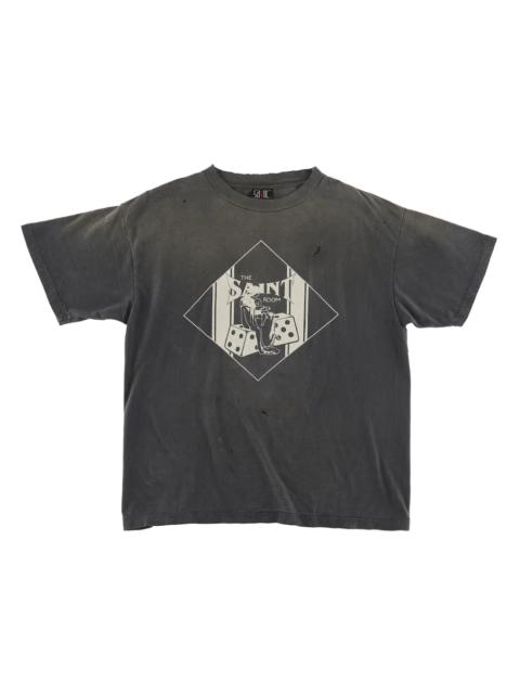 SAINT M×××××× Saint Mxxxxxx Saint Room Damaged T-Shirt Vintage Black