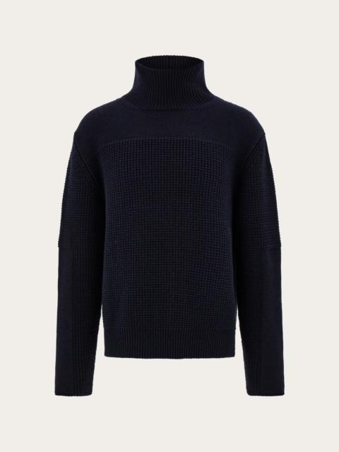 FERRAGAMO High neck knitted sweater