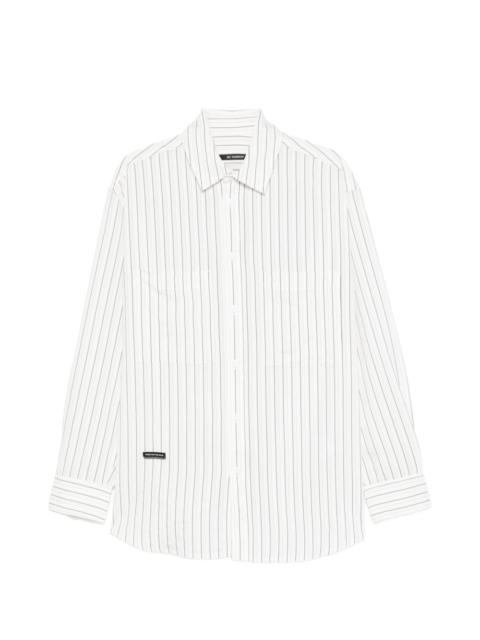 Song for the Mute striped-pattern chest-pocket shirt