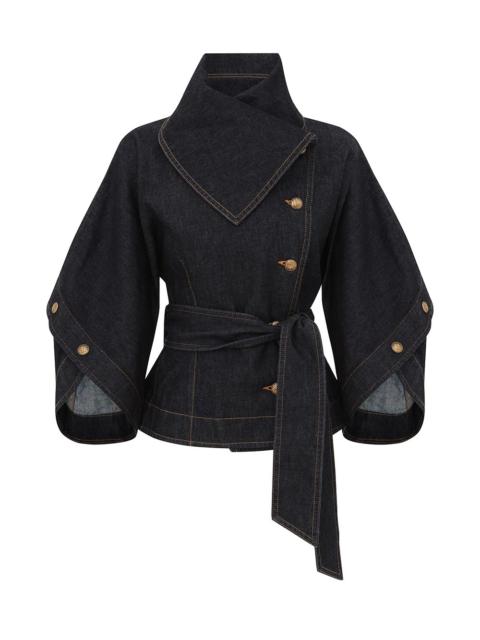 Zimmermann VALIANT DENIM BUTTONED JACKET