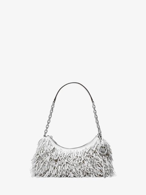 MICHAEL KORS Nolita Medium Fringed Leather Pochette