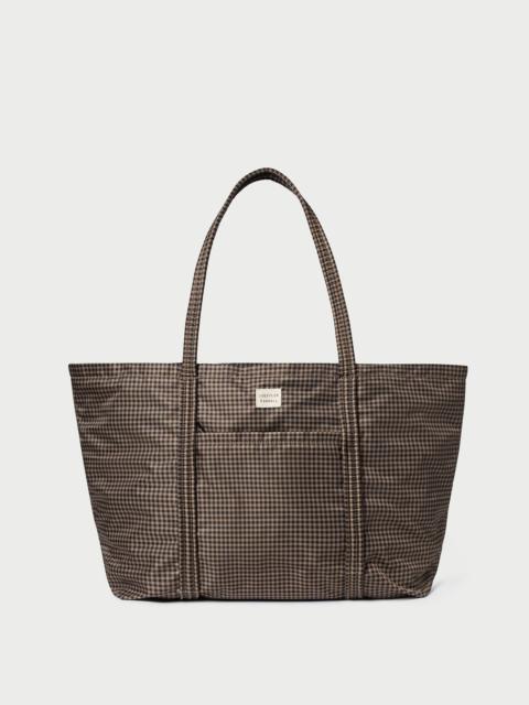 LOEFFLER RANDALL Dina Brown/Black Check Travel Tote
