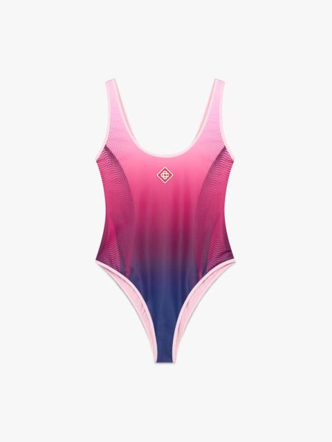 CASABLANCA Aubergine Gradient Swimsuit | Casablanca Paris