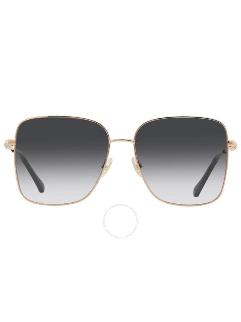 JIMMY CHOO Jimmy Choo Grey Gradient Square Ladies Sunglasses HESTER/S 02M2/9O 54