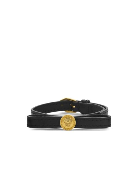 VERSACE Gianni Ribbon leather bracelet