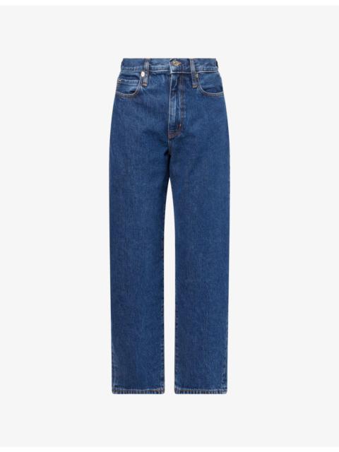 FRAME The Neat Tapered-Leg Denim Jeans