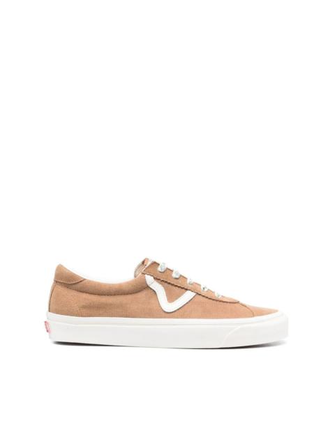 suede low-top sneakers