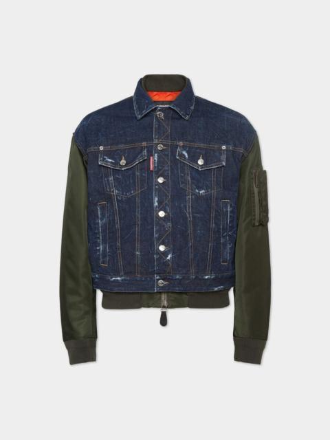 DSQUARED2 DARK INDIGO AVIATOR HYBRID BOMBER