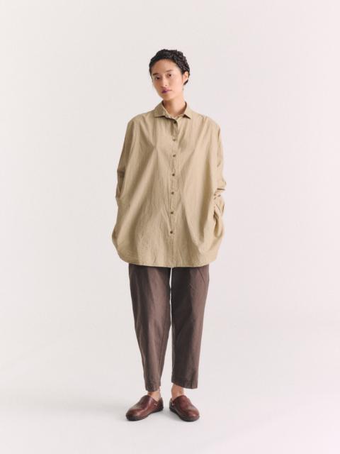 CASEY/CASEY ATOMLESS SHIRT - LIGHT PAPER - MASTIC