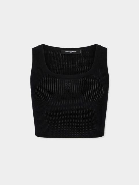 DSQUARED2 D2 UPSIDE DOWN KNIT TOP