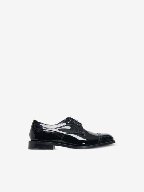 Junya Watanabe MAN x Tricker's brogue-detail patent-leather derby shoes