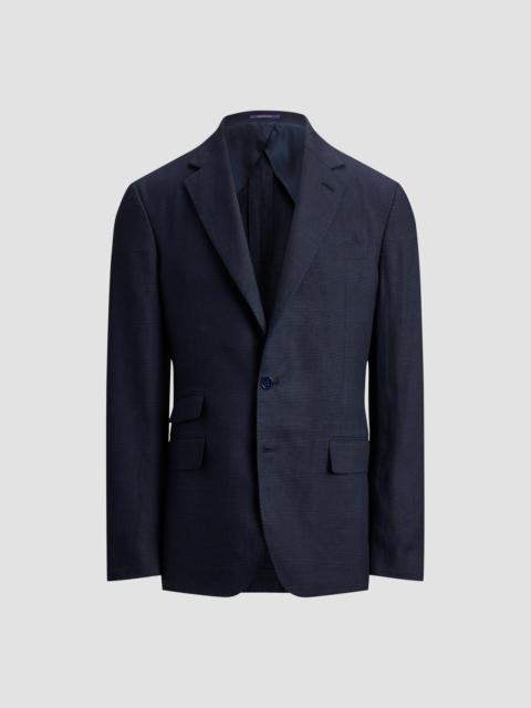 Ralph Lauren Men's Kent Hand-Tailored Plaid Suit Jacket - Racing Navy