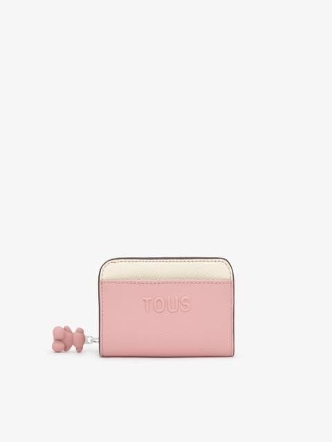 TOUS Medium pink Bifold wallet TOUS Audree Saffiano