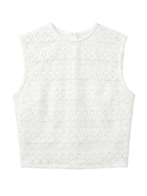 Charo Ruiz Corin Lace Cropped Top