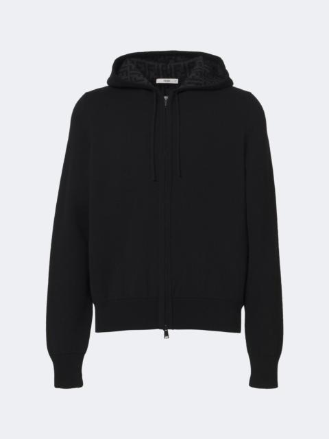 FENDI Cashmere-blend zip-up hoodie