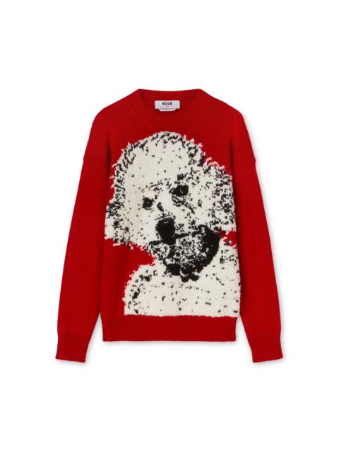 MSGM Blended wool "Poodle Knit" sweater