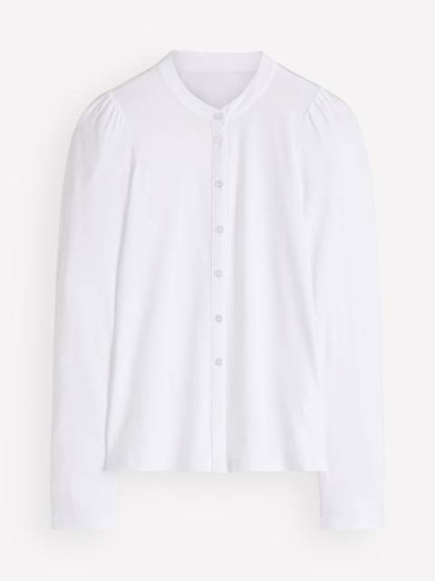 BODEN Supersoft Puff Sleeve Shirt-White