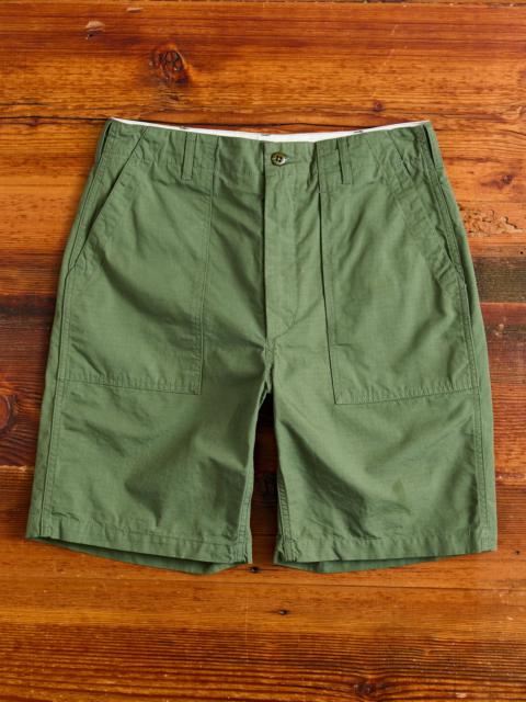 Engineered Garments Fatigue Shorts in Olive Cotton Ripstop