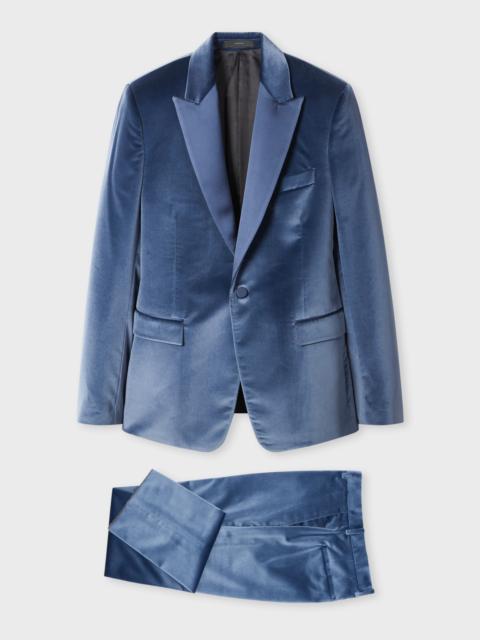 Paul Smith The Soho - Tailored-Fit Blue Velvet Suit