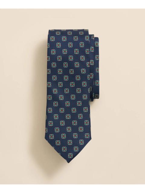 Brooks Brothers Silk Spaced Flower Tie