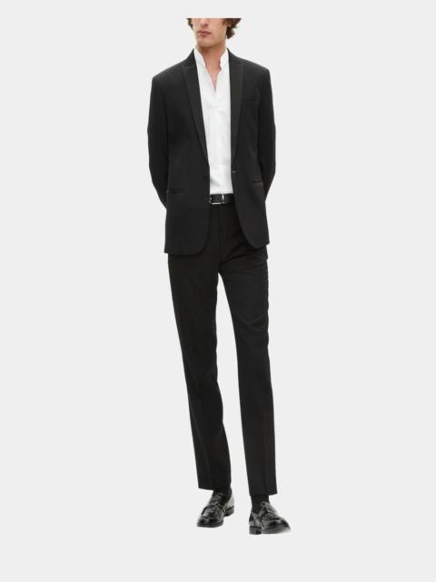 The Kooples TUXEDO JACKET WITH SATIN DETAILS, BLACK SLIM FIT