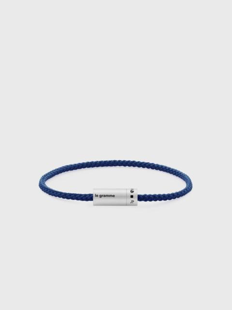 le gramme 7g-brushed royal blue nato-cable-bracelet