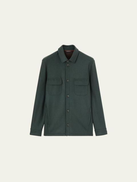 Men's LP Cashmere-Nylon Overshirt