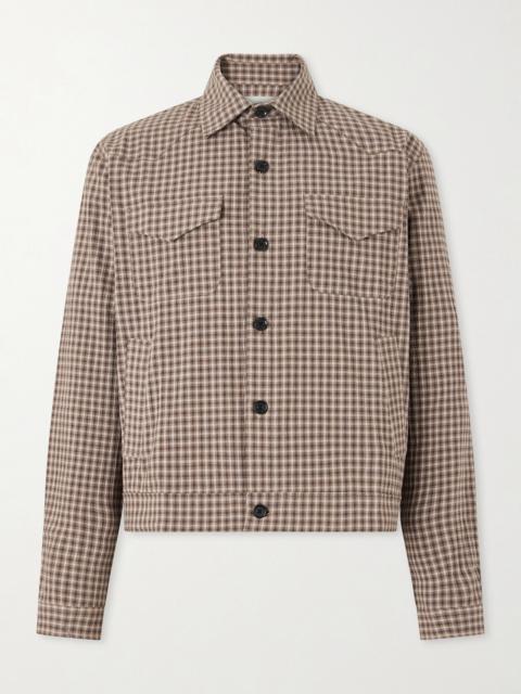 Oliver Spencer Witley Checked Cotton-Blend Jacket