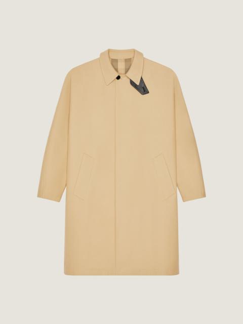 Givenchy CAR COAT IN COTTON WITH CHECKED REVERSE